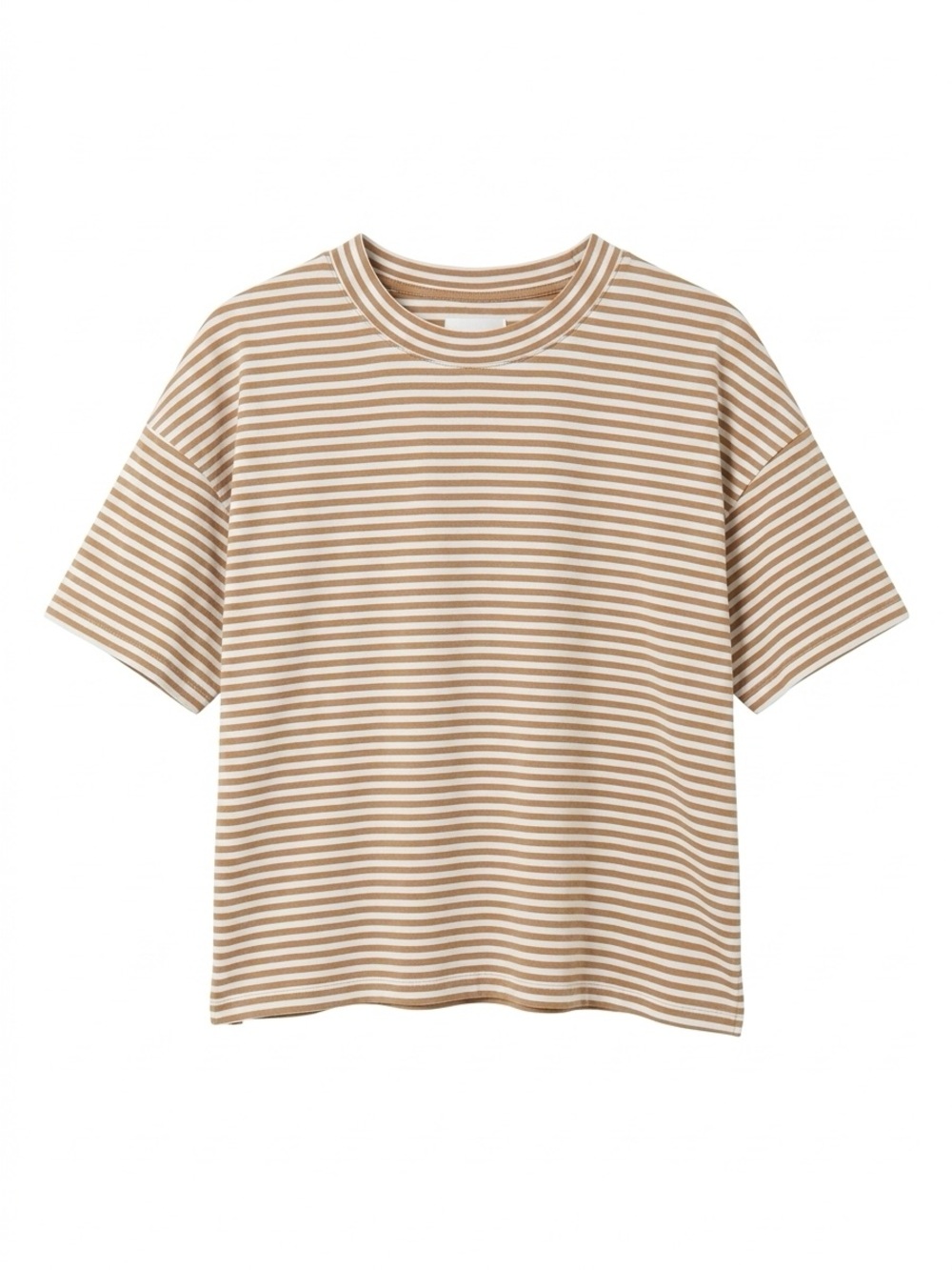 Bohme Things Between Bailey Striped Boxy Tee Top Brown L